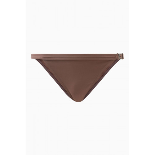 Loro Piana - Side Lock Bikini Briefs in Micro-fibre Jersey Brown