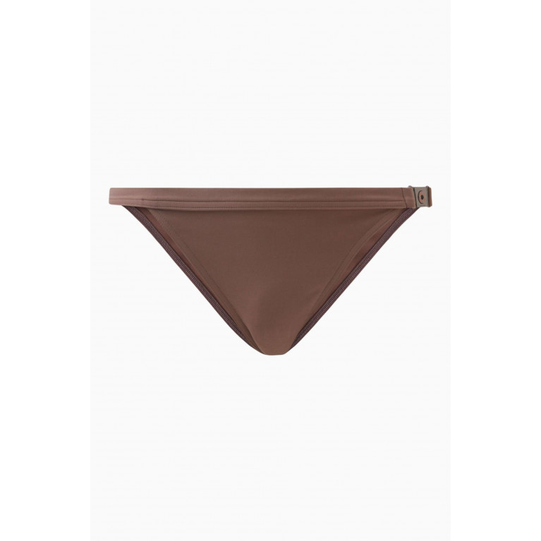 Loro Piana - Side Lock Bikini Briefs in Micro-fibre Jersey Brown