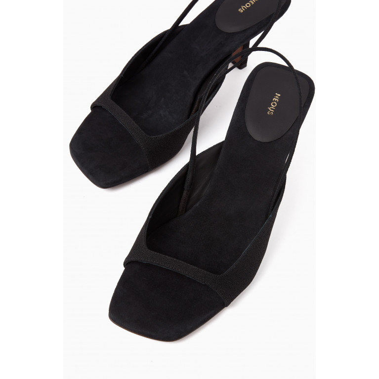 Neous - Kamui Slingback Sandals in Leather & Suede Cady