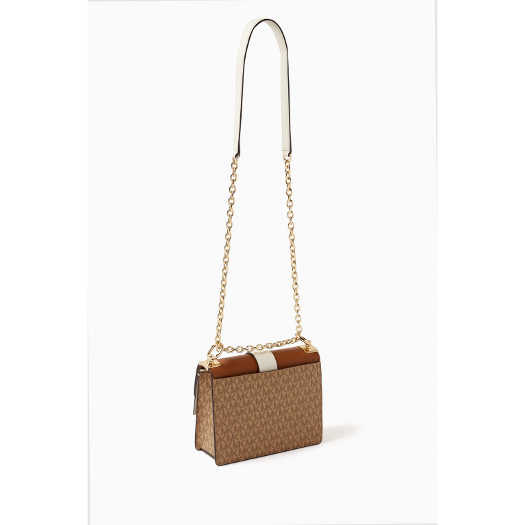 MICHAEL KORS - Small Greenwich Crossbody Bag in Color-block Logo Canvas & Leather