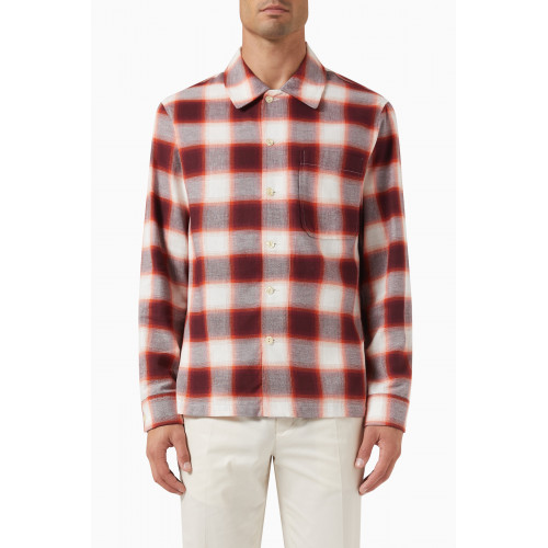 Sandro - Checked Shirt in Organic Cotton