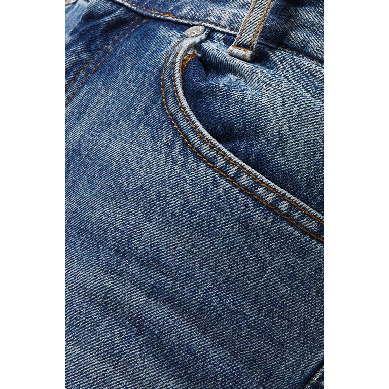 Sandro - Clark Faded High-rise Jeans in Denim