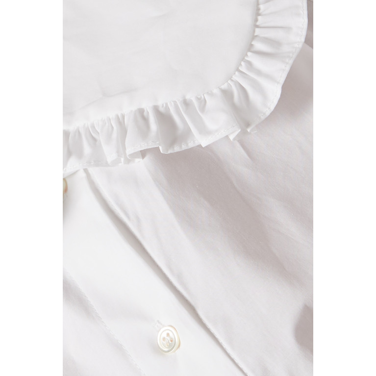 Sandro - Alda Oversized Collar Shirt in Cotton