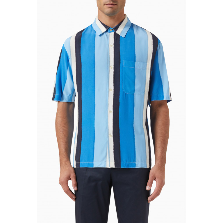 Sandro - Flowing Striped Shirt in Viscose