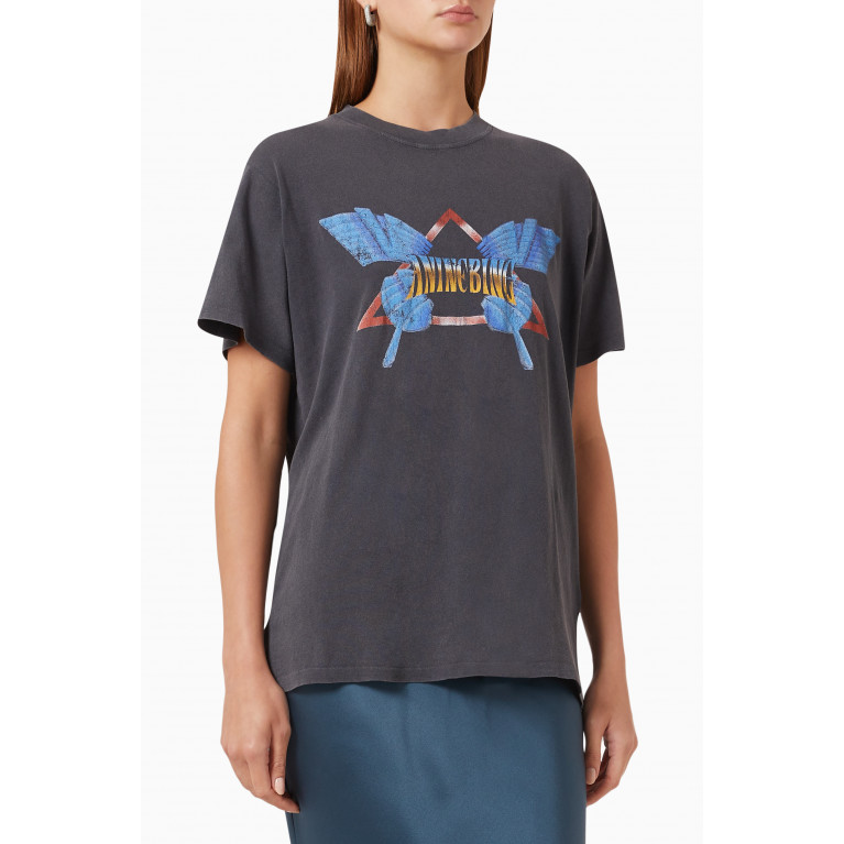 ANINE BING - Lili Butterfly T-shirt in Organic Cotton-jersey