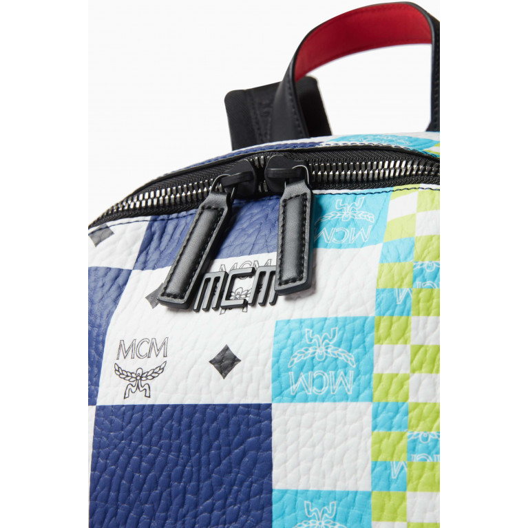 MCM - Stark Backpack in Checkerboard Visetos