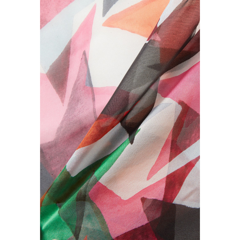 Marella - Duilia Patterned Scarf in Silk Multicolour