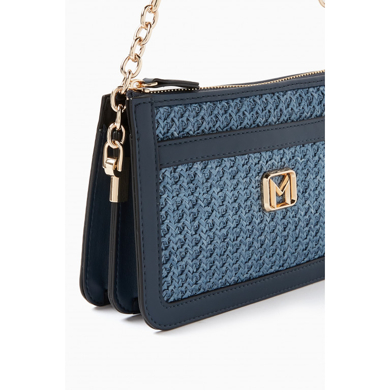 Marella - Elmina Chain-linked Shoulder Bag in Woven Synthetic