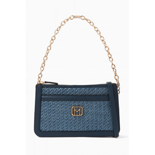 Marella - Elmina Chain-linked Shoulder Bag in Woven Synthetic