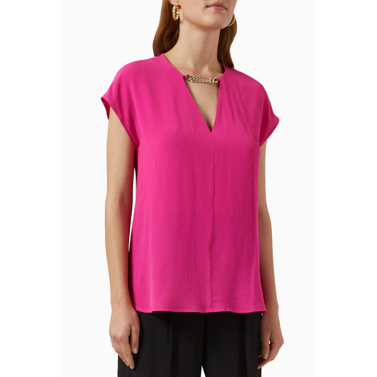 Marella - Aster Shirt in Silk Blend Pink