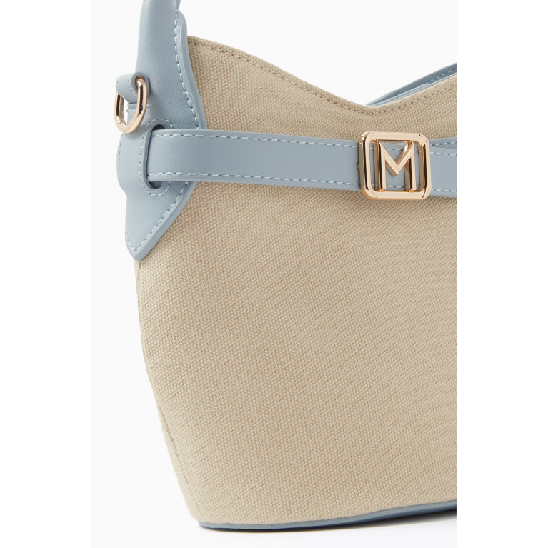 Marella - Patrik Top Handle Bucket Bag in Cotton Canvas