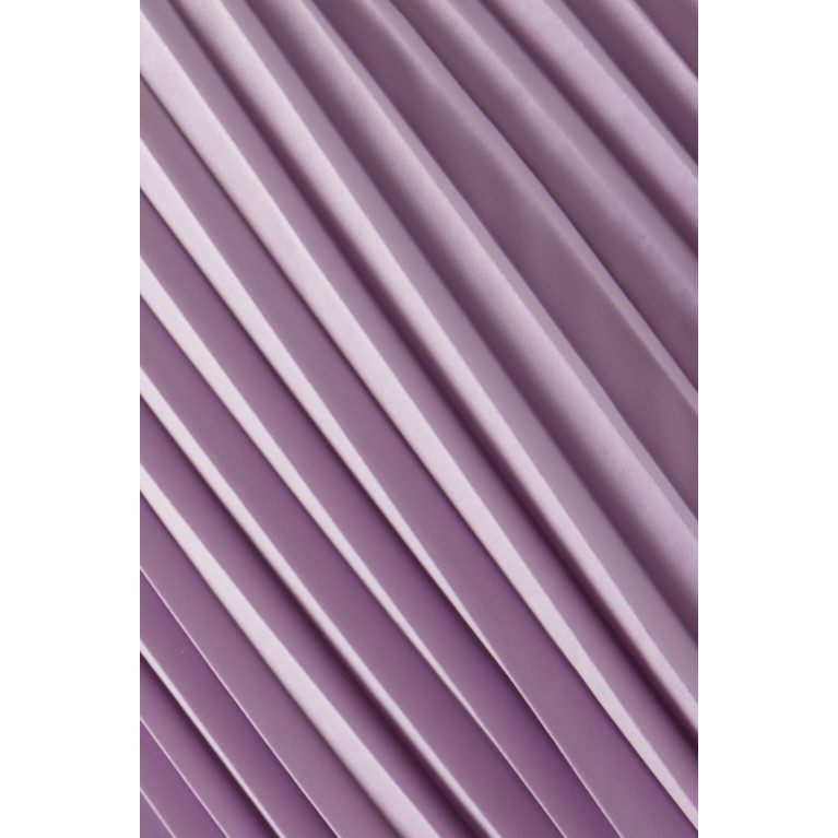 Marella - James Pleated Skirt in Satin Purple