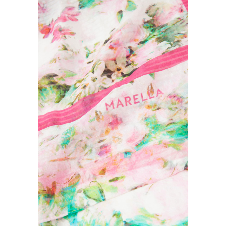 Marella - Gina Printed Scarf in Silk Pink