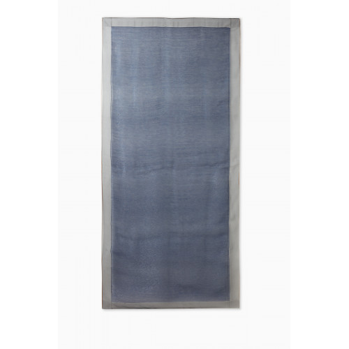 Marella - Africa Printed Scarf in Silk Blue