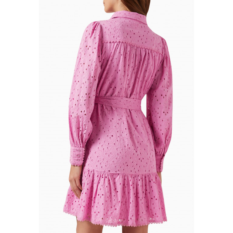 Y.A.S - Yashipsa Mini Shirt Dress in Organic Cotton Pink