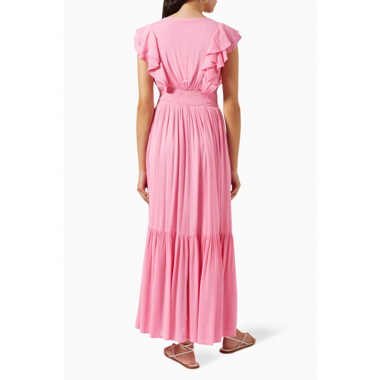 Y.A.S - Yashella Maxi Dress in Viscose Pink