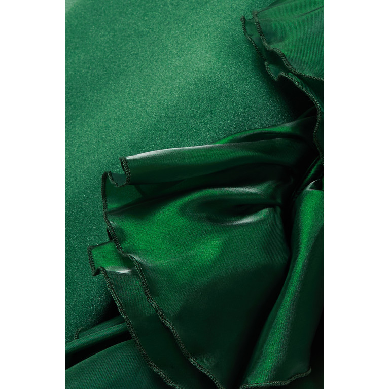 NASS - Detachable Ruffle Maxi Dress Green