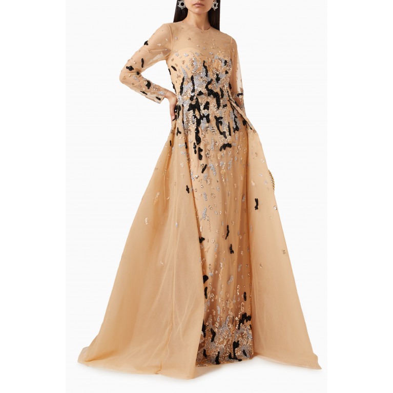 Saiid Kobeisy - Beaded-embellished Gown in Tulle