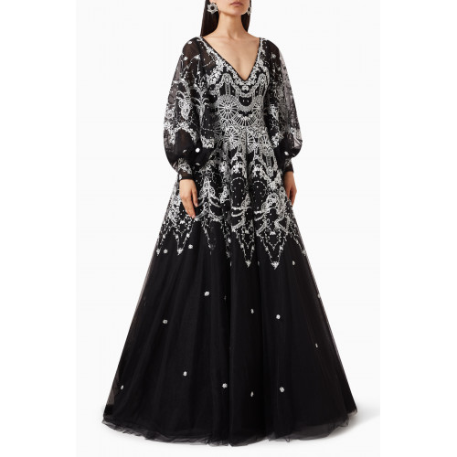 Saiid Kobeisy - Embroidered Gown in Tulle