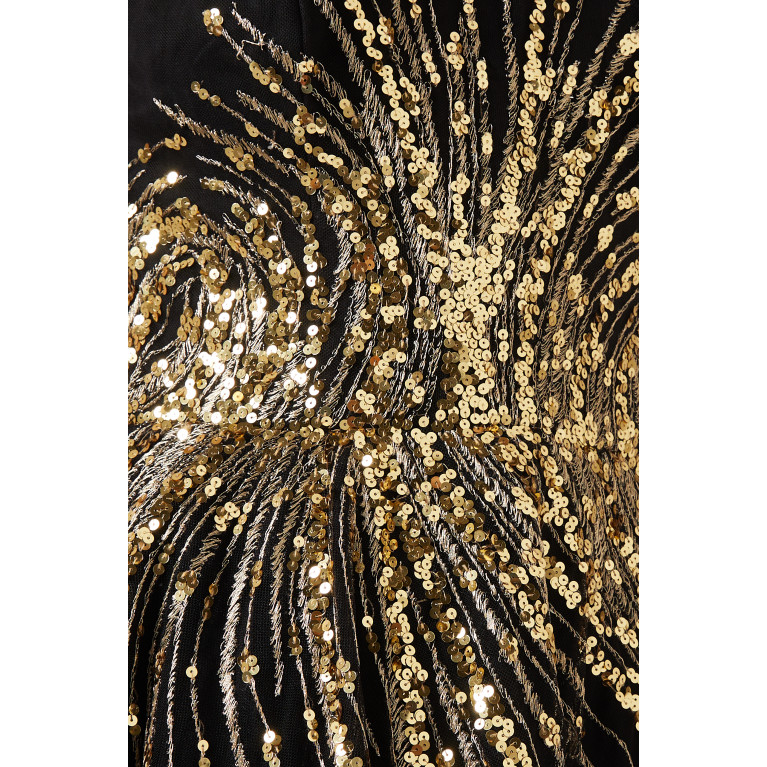 Saiid Kobeisy - Sequin-embellished Halterneck Gown in Tulle