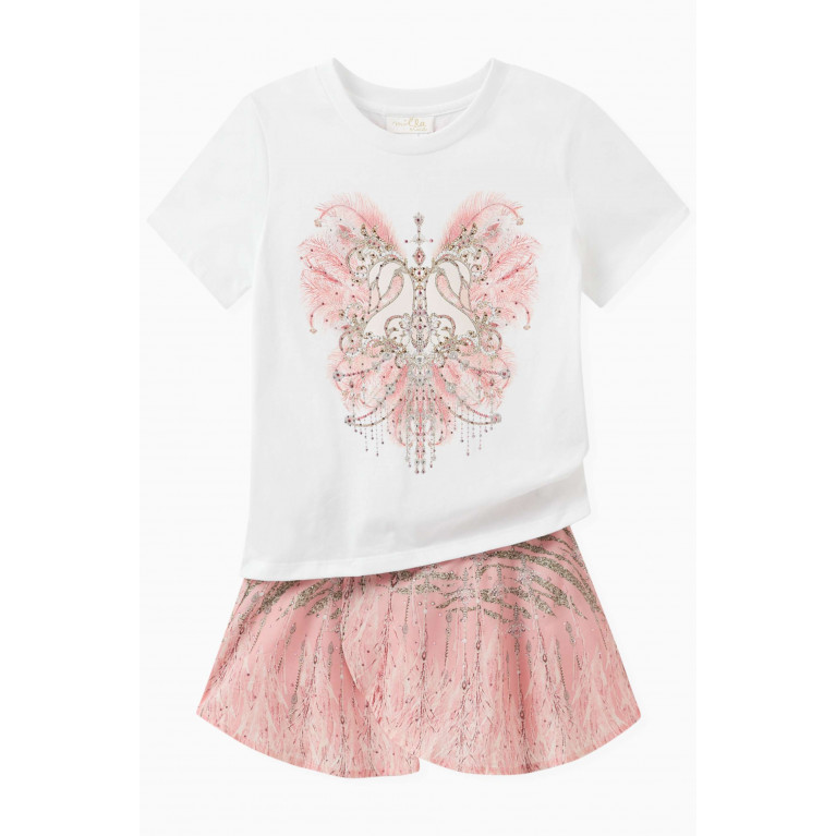 CAMILLA - Crystal-embellished T-shirt in Cotton