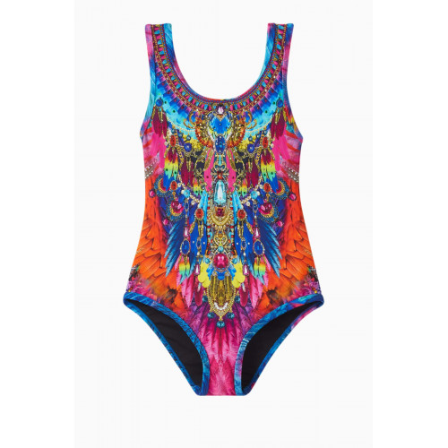 CAMILLA - Graphic-print One-piece Swimsuit in Nylon