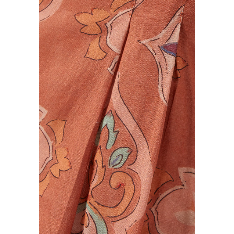 Especia - Vesubio Floral Print Shorts in Cotton