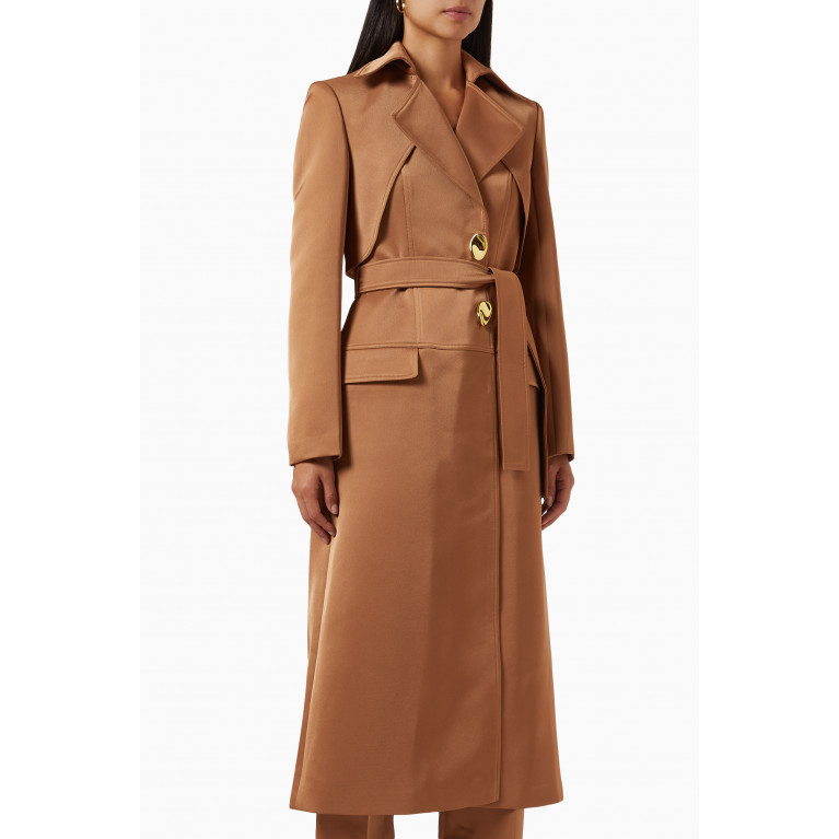 CHATS by C.Dam - Felicitas Trench Coat in Scuba Crepe