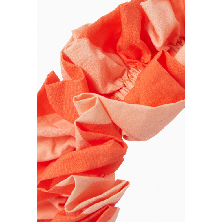 Tia Cibani - Stella Two-toned Flounce Headband Orange