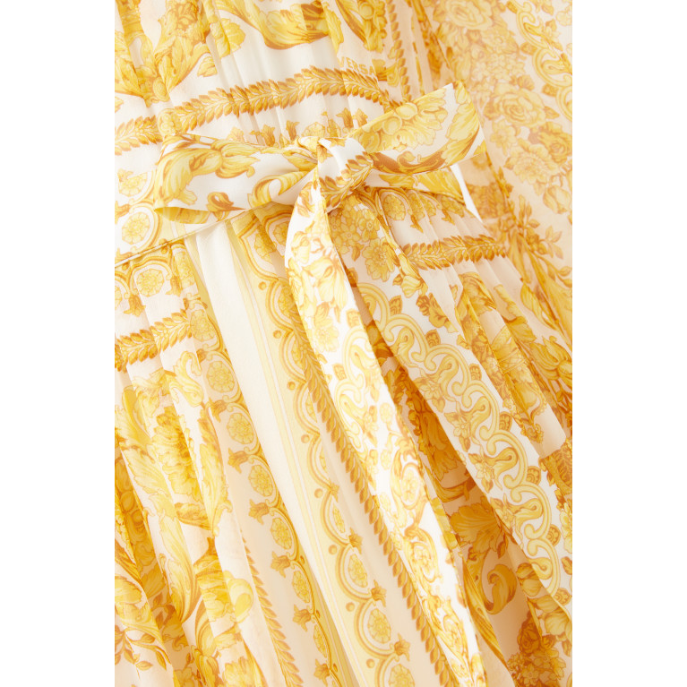 Versace - Barocco Print Midi Dress in Polyester