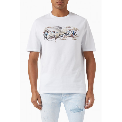 Amiri - Pegasus Script T-shirt in Cotton Jersey