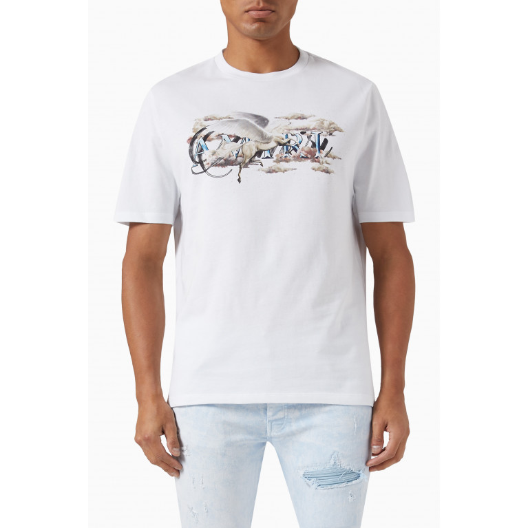 Amiri - Pegasus Script T-shirt in Cotton Jersey