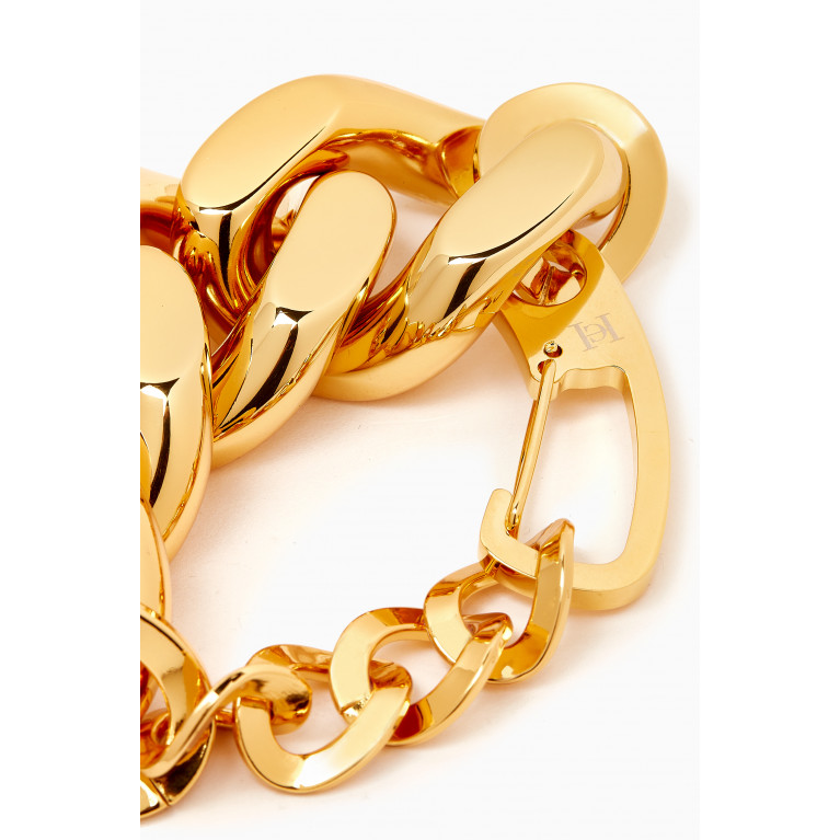 Carolina Herrera - Polished Chunky Chain Bracelet in Gold-plated Metal