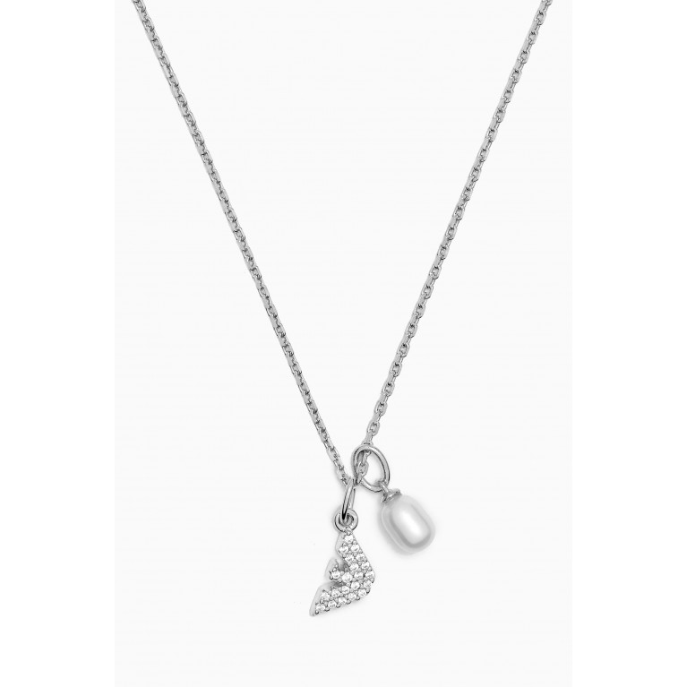 Emporio Armani - EA Eagle Core Necklace in Stainless Steel
