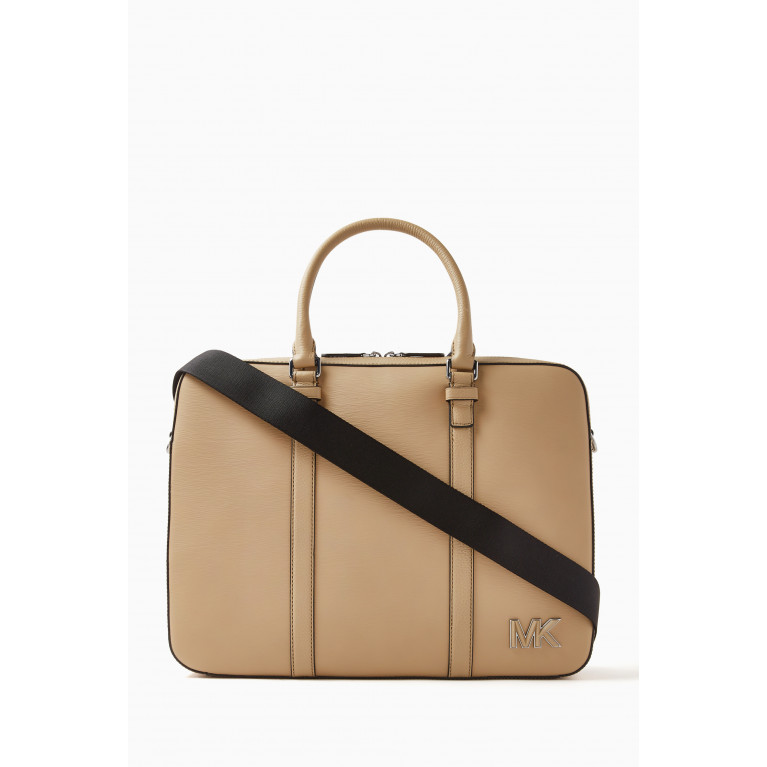 MICHAEL KORS - Hudson Commuter Briefcase in Saffiano & Pebbled Leather