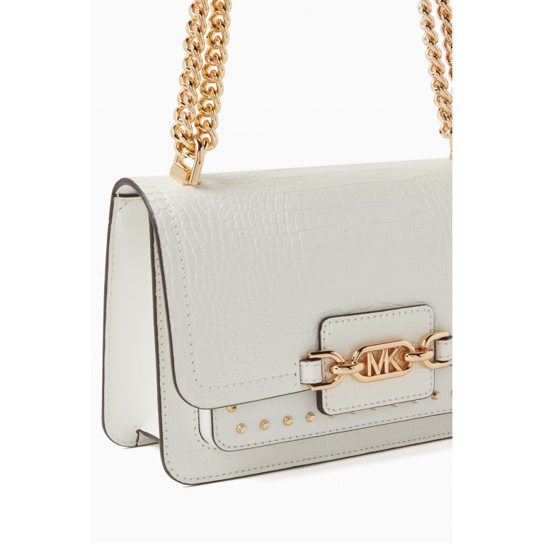 MICHAEL KORS - Large Heather Chain-linked Shoulder Bag in Leather