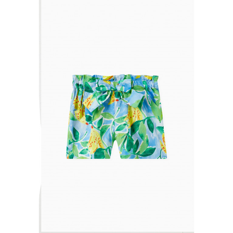 Pan con Chocolate - Arlen Banana Print Bermuda Shorts in Cotton