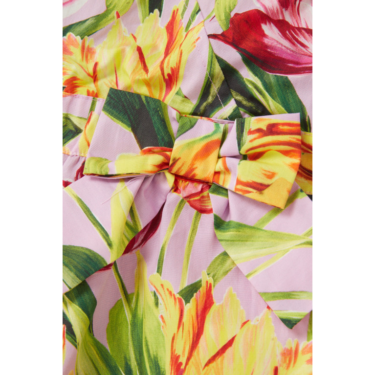 Pan con Chocolate - Delorean Tulip Print Jumpsuit in Cotton