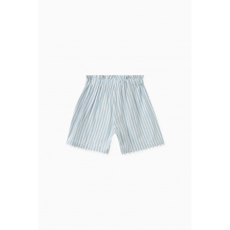 Pan con Chocolate - Esther Striped Bermuda Shorts in Cotton
