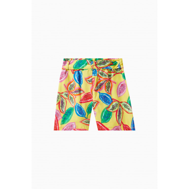 Pan con Chocolate - Faina Floral Print Bermuda Shorts in Cotton