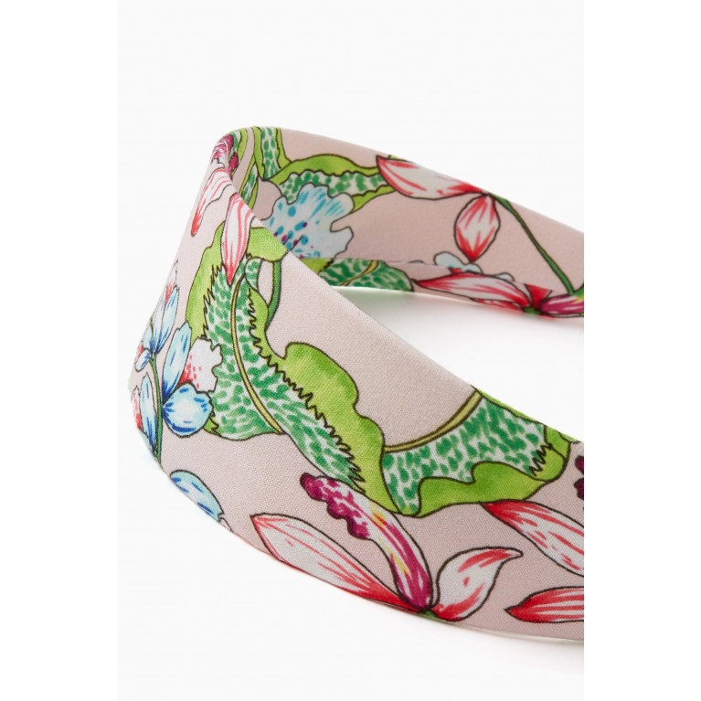 Pan con Chocolate - G-36 Wildflower Print Alice Band in Cotton