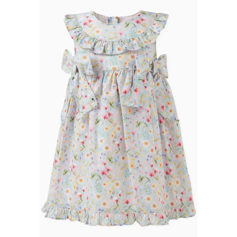 Pan con Chocolate - Monica Floral Print Dress and Bloomers Set