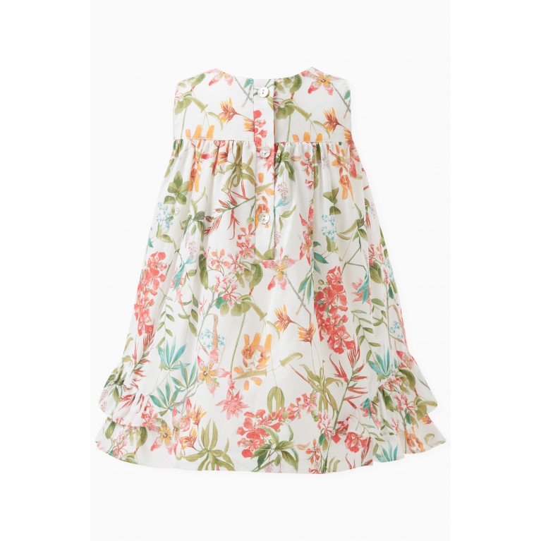 Pan con Chocolate - Mara Floral Print Dress and Bloomers in Cotton