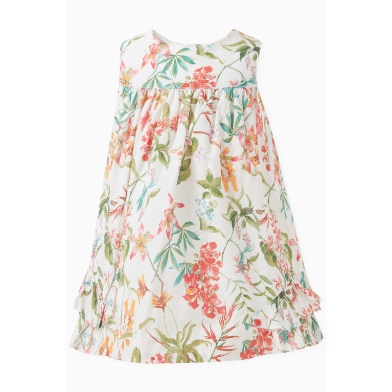 Pan con Chocolate - Mara Floral Print Dress and Bloomers in Cotton