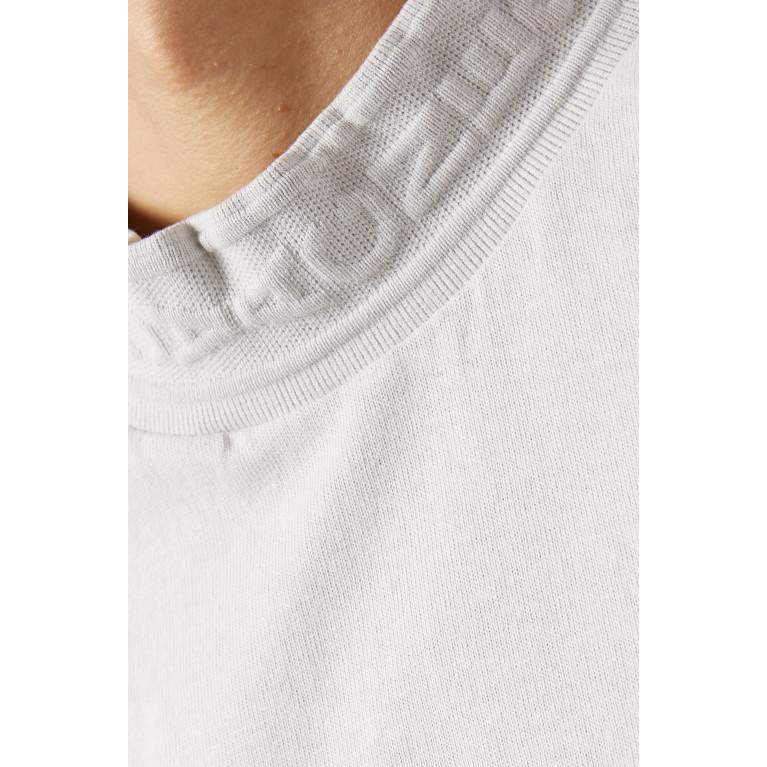 Acne Studios - Logo Collar T-shirt in Cotton White
