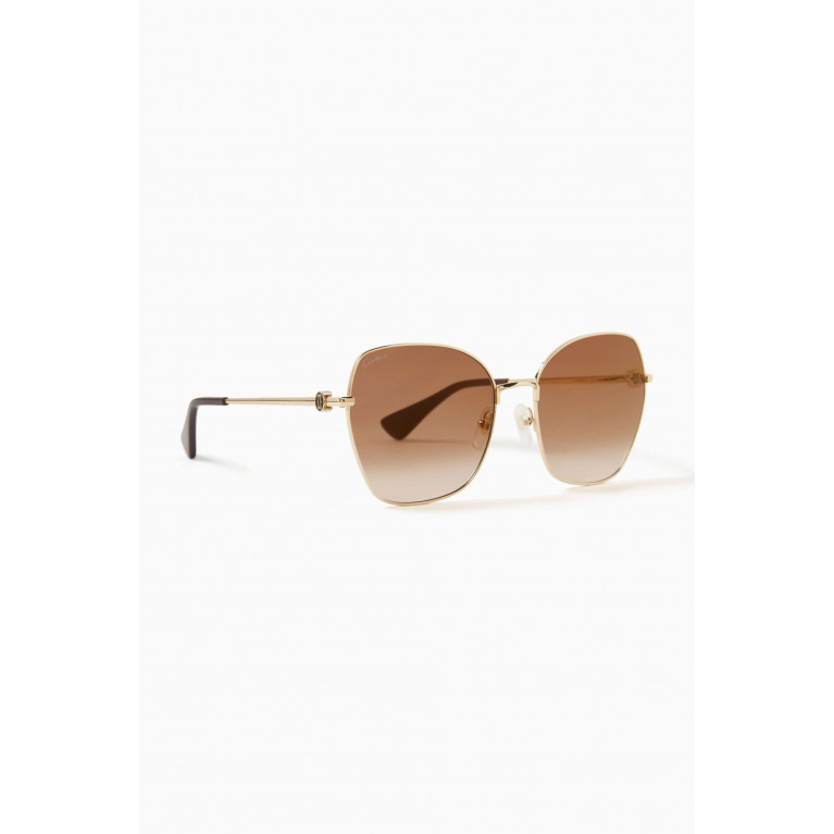 Cartier - Trinity Oversized Sunglasses in Metal