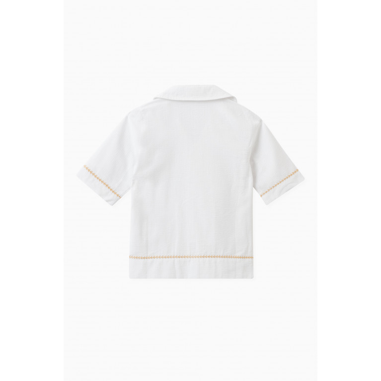 Kith - Novelty Camp Shirt in Cotton White