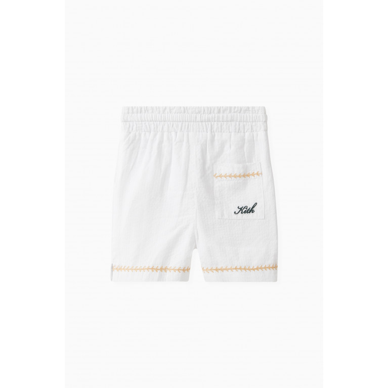 Kith - Baby Novelty Camp Shorts in Seersucker White
