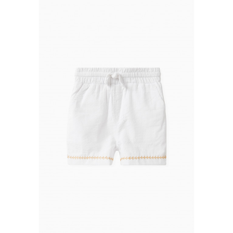 Kith - Baby Novelty Camp Shorts in Seersucker White