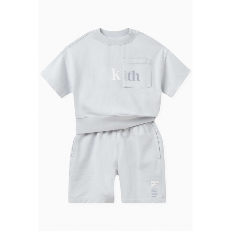 Kith - Nelson Shorts in Cotton French Terry Blue